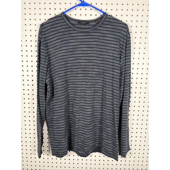 Vince striped long sleeve shirt size L - Picture 1 of 4